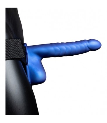 OUCH CORREA HUECA CON TESTiCULOS 8 21 CM AZUL