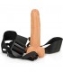 REALROCK CORREA HUECA CON TESTiCULOS 7 18 CM BRONCEADO