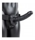 REALROCK CORREA HUECA CON TESTiCULOS 9 23 CM NEGRO