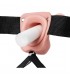 REALROCK STRAP ON HUECO VIBRATORIO CON TESTiCULOS 7 18 CM PIEL