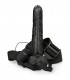 REALROCK STRAP ON HUECO VIBRATORIO CON TESTiCULOS 9 23 CM NEGRO