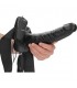 REALROCK STRAP ON HUECO VIBRATORIO CON TESTiCULOS 9 23 CM NEGRO