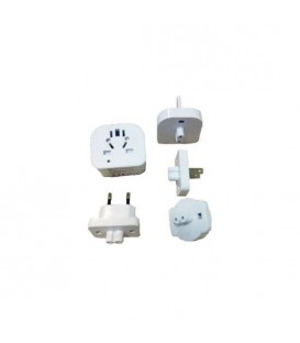 KIT ADAPTADOR DE VIAJE UNIVERSAL (100 PAÍSES) 7HSEVENON ELEC BL.1