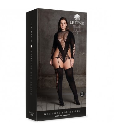 LE DeSIR SHADE KALYKE XXIII BODYSTOCKING CON CUELLO ALTO TALLA GRANDE