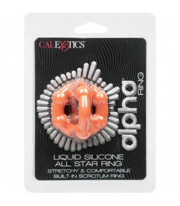 CALEXOTICS ALPHA ALL STAR RING ANILLO NARANJA