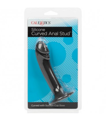 CALEXOTICS CURVED ANAL STUD PLUG ANAL NEGRO