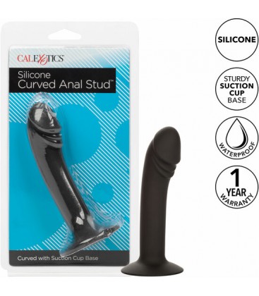 CALEXOTICS CURVED ANAL STUD PLUG ANAL NEGRO