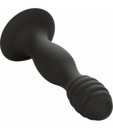 CALEXOTICS RIBBED ANAL STUD PLUG ANAL NEGRO