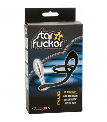 CALEXOTICS STAR FUCKER TEARDROP PLUG PLUG ANAL PLATEADO