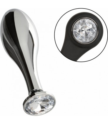 CALEXOTICS STAR FUCKER TEARDROP PLUG PLUG ANAL PLATEADO