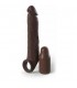 PIPEDREAM EXTENSION W STRAP 7 INCH EXTENSOR DE PENE MARRoN