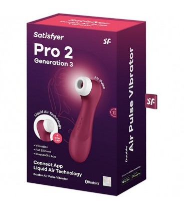 SATISFYER PRO 2 GENERACIoN 3 VIBRADOR AIR PULSE CON APP