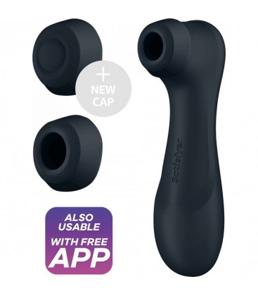 SATISFYER PRO 2 GENERACIoN 3 VIBRADOR AIR PULSE CON APP NEGRO