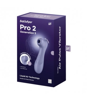 SATISFYER PRO 2 GENERACIoN 3 VIBRADOR AIR PULSE VIOLETA