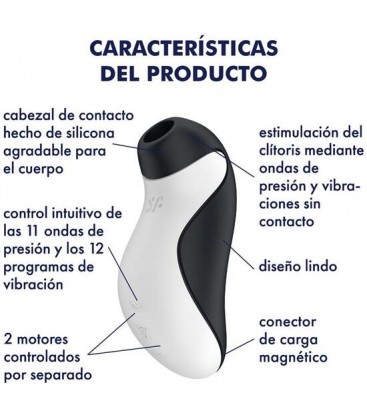 SATISFYER ORCA ESTIMULADOR AIR PULSE VIBRACIoN