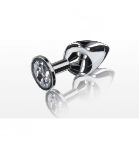 TOYJOY PLUG ANAL CON JOYA MEDIANO PLATEADO