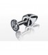 TOYJOY PLUG ANAL CON JOYA MEDIANO PLATEADO
