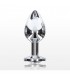 TOYJOY PLUG ANAL CON JOYA MEDIANO PLATEADO