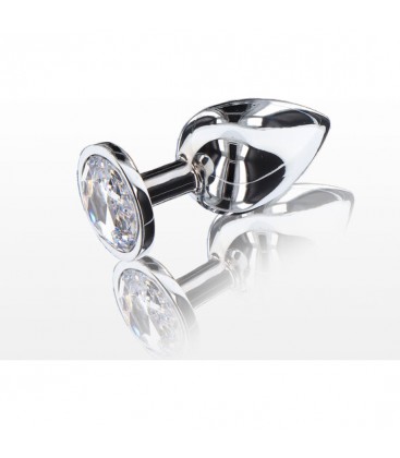 TOYJOY PLUG ANAL CON JOYA GRANDE PLATEADO