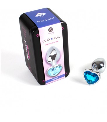 SECRET PLAY PLUG ANAL CORAZoN AZUL