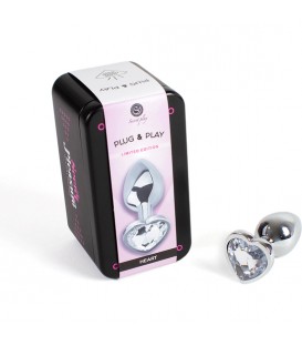 SECRET PLAY PLUG ANAL CORAZoN TRANSPARENTE