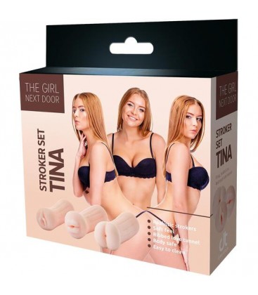 THE GIRL NEXT DOOR TINA KIT 3 MASTURBADORES