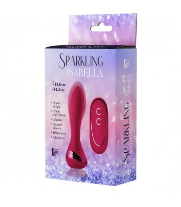 SPARKLING INFLATABLE REMOTE VIBRATOR ISABELLA