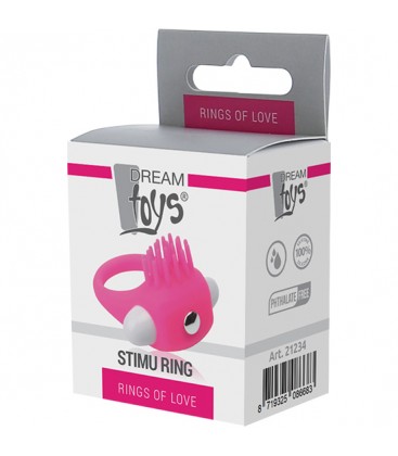 RINGS OF LOVE SILICONE STIMU RING ROSA