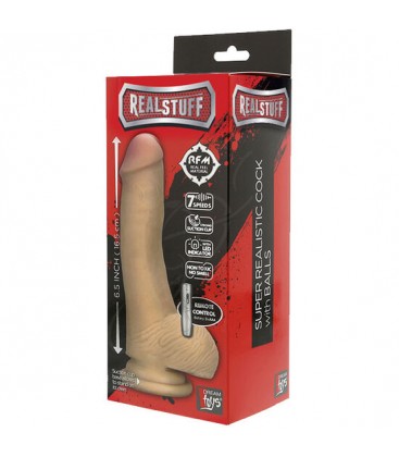 REALSTUFF PENE REALiSTICO CON VIBRADOR DE 185CM