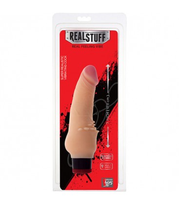 REALSTUFF PENE REALiSTICO CON VIBRACIoN DE 20CM