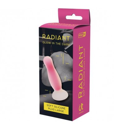 RADIANT SOFT SILICONE DILDO BRILLANTE ROSA