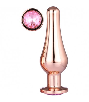 GLEAMING LOVE ROSE GOLD PLEASURE PLUG L