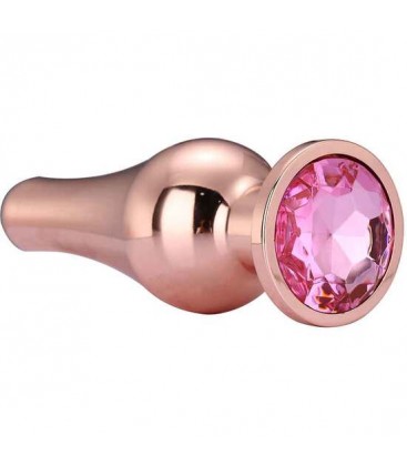 GLEAMING LOVE ROSE GOLD PLEASURE PLUG L