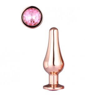 GLEAMING LOVE ROSE GOLD PLEASURE PLUG S