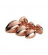 GLEAMING LOVE ROSE GOLD PLUG SET