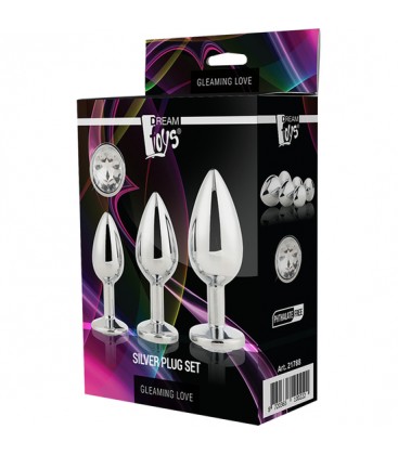 GLEAMING LOVE SILVER PLUG SET