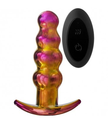 GLAMOUR GLASS REMOTE VIBE BEADED PLUG