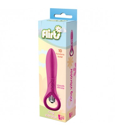 FLIRTS 10 FUNCTIONS RING VIBRATOR PINK