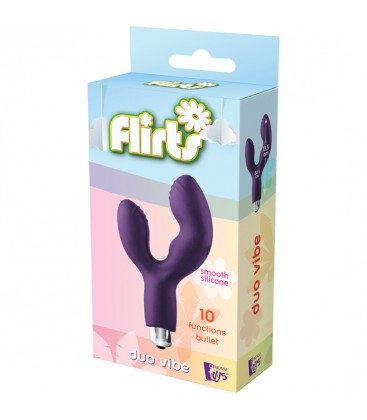 FLIRTS 10 FUNCTIONS DUO VIBE PURPLE