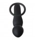 FANTASSTIC VIBRATING ANAL PLUG WITH COCKRING BLACK