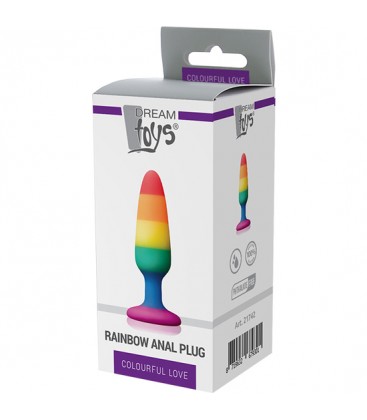 COLOURFUL LOVE RAINBOW ANAL PLUG SMALL