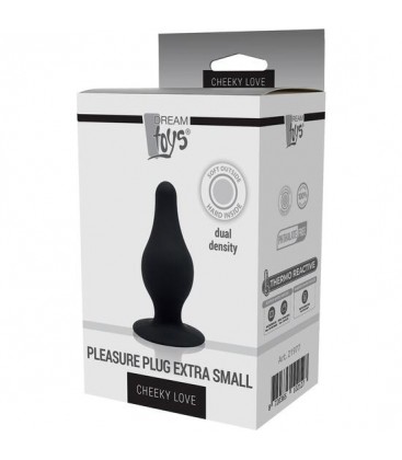 CHEEKY LOVE DUAL DENSITY PLEASURE PLUG XS BLACK