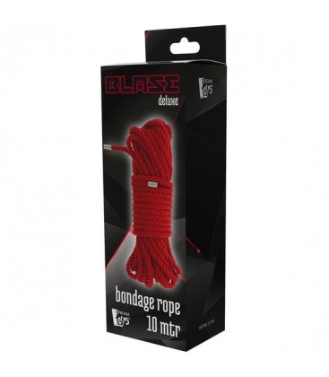 BLAZE DELUXE BONDAGE ROPE 10M RED