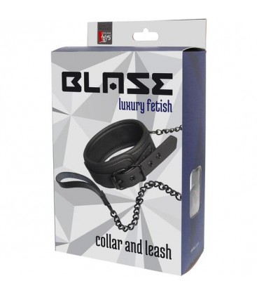 BLAZE COLLAR AND LEASH BLACK