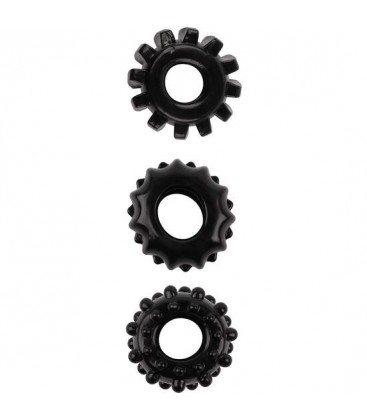 ALL TIME FAVORITES SET OF 3 COCKRINGS BLACK