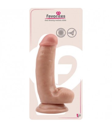 DREAMTOYS ALL TIME FAVORITES DUAL DENSITY DILDO 18CM