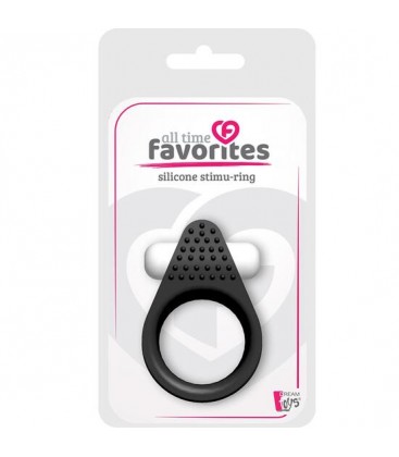 ALL TIME FAVORITES STIMU RING SILICONA NEGRO