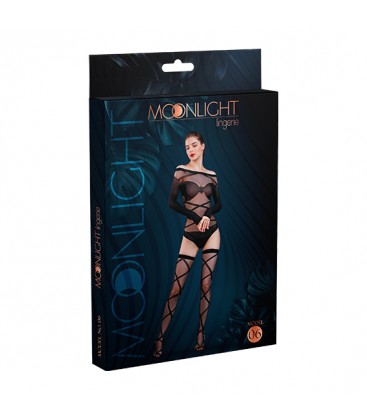 MOONLIGHT MODELO 06 BODY CON LIGUEROS NEGRO