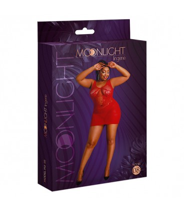 MOONLIGHT PLUS MODEL 08 VESTIDO ROJO