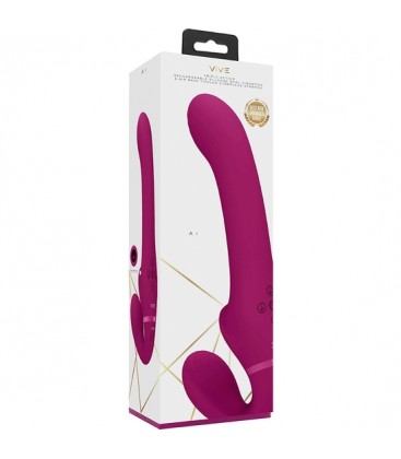 VIVE AI VIBRADOR DUAL VIBRATING AIR WAVE CON ESTIMULADOR ROSA